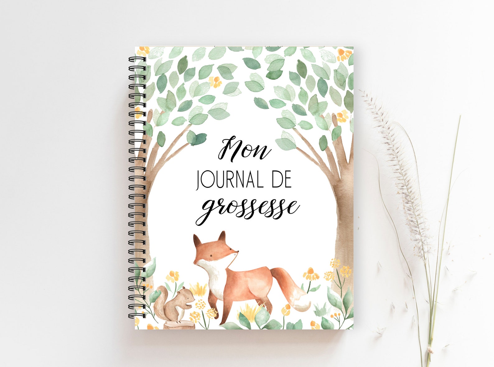 Journal De Grossesse Fleurs Sur Fond Rose – Boutique Liv Inc.