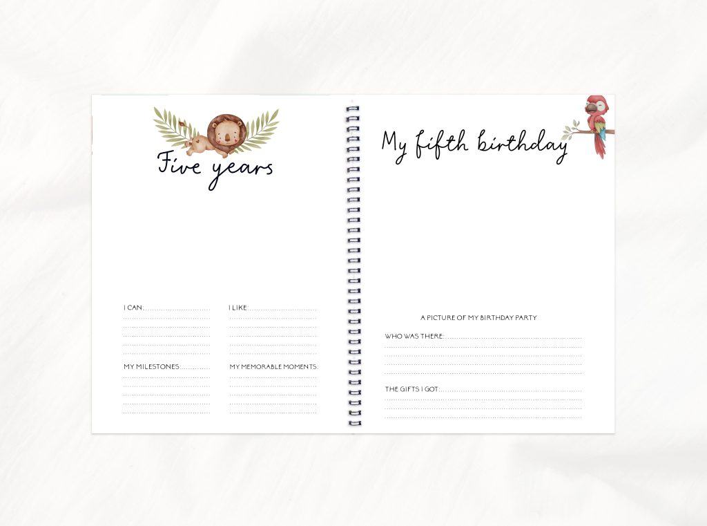 Pregnancy & baby combo Watercolor jungle C73A Rainbows&Lollipops