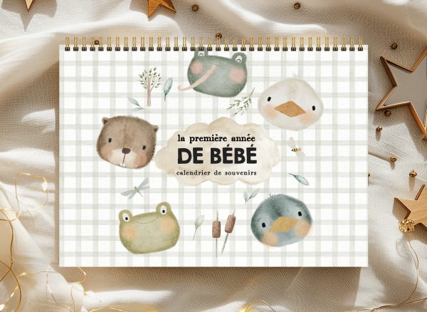 Calendriers de première année de bébé - Sous la pluie - CAL11