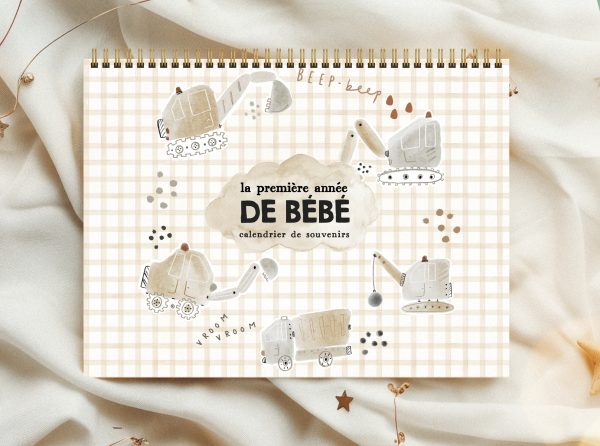 Calendriers de première année de bébé - Vroom vroom - CAL12