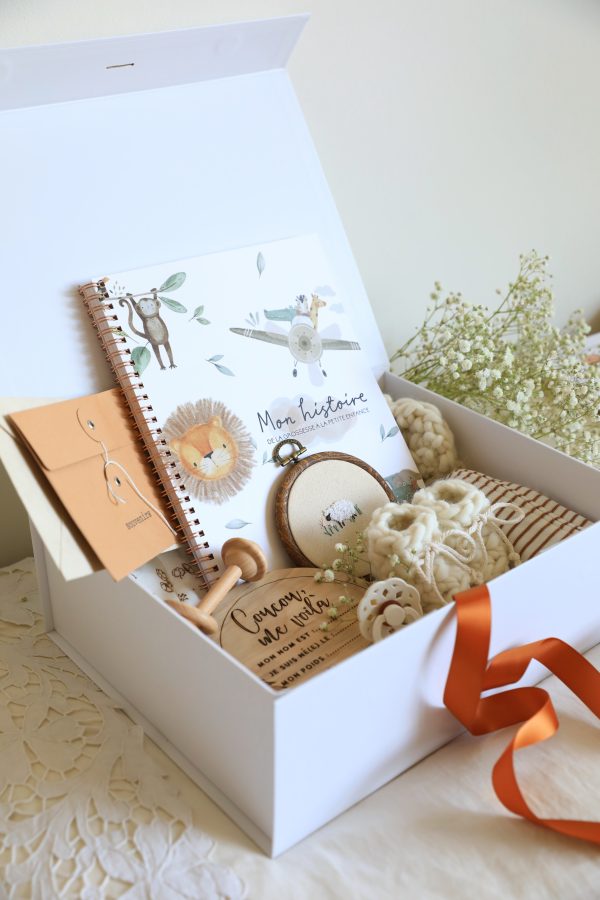 Boite souvenirs blanche personnalisée - Mon petit loup – Image 3
