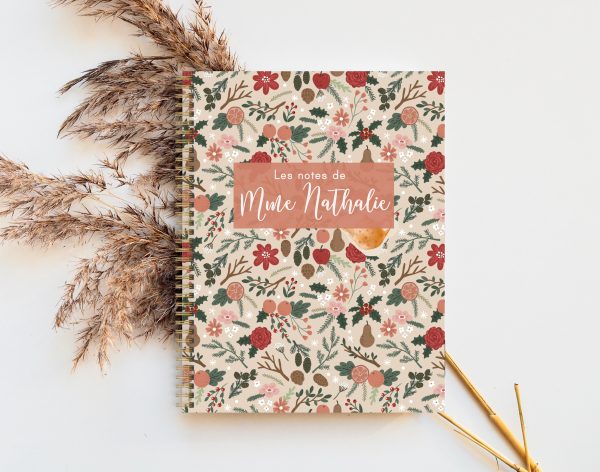 Cahier de Note - Fleurs de Noël