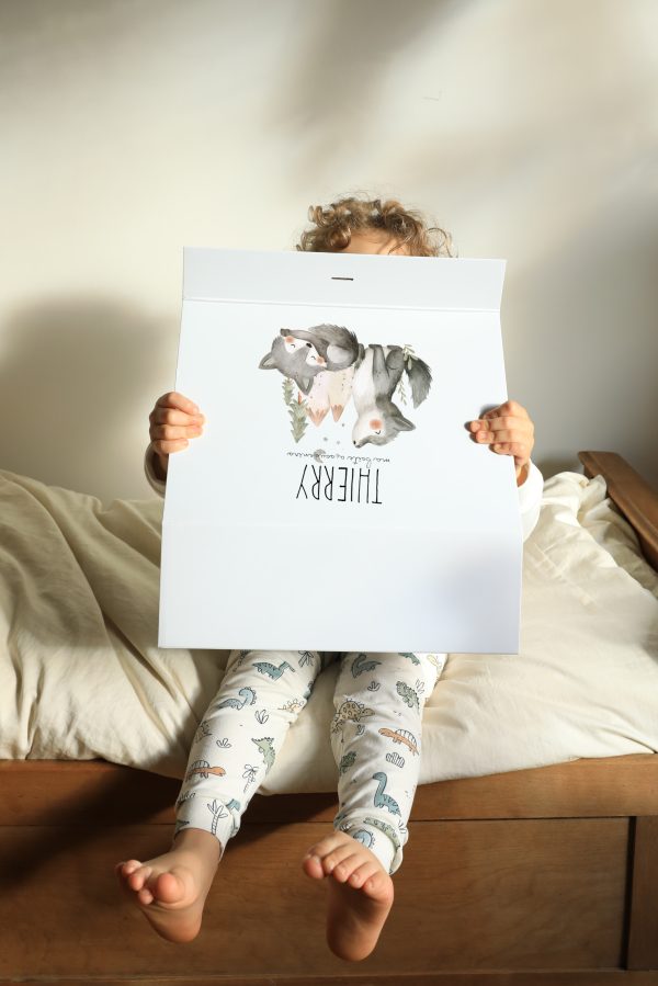 Boite souvenirs blanche personnalisée - Mon petit loup
