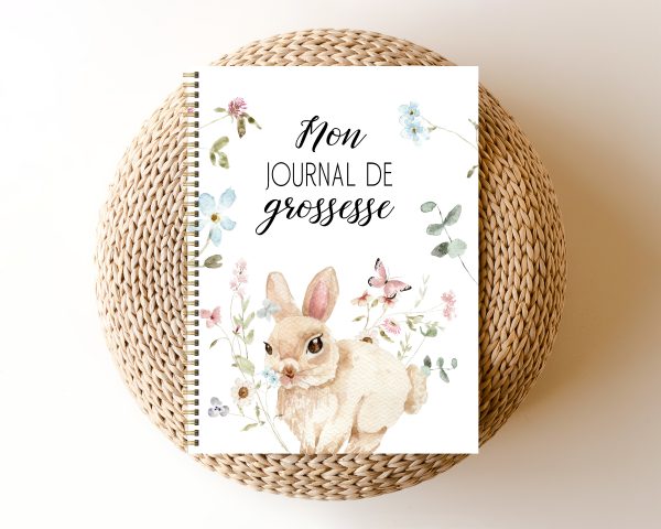 Journal de grossesse - Lapins fleuris  - LG11