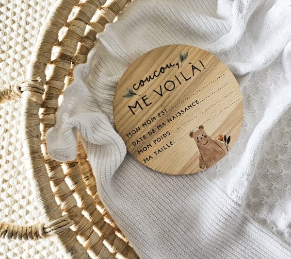 Pastille de naissance couleurs- Coucou me voilà - Forêt boho