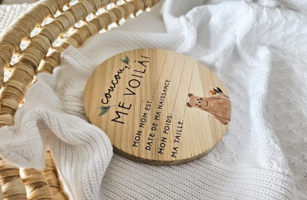 Pastille de naissance couleurs- Coucou me voilà - Forêt boho – Image 2