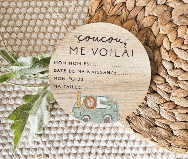 Pastille de naissance couleurs- Coucou me voilà - Aventure dans la jungle
