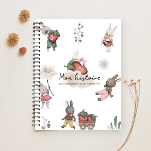 Combo grossesse-bébé - Lapins et fraises