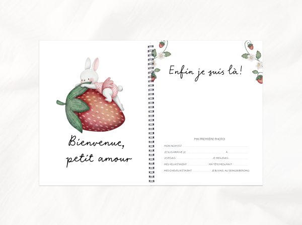 Livre de bébé - BF127 - Lapins et fraises – Image 3