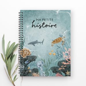 Livre de bébé - BF129 - Océan aquarelle