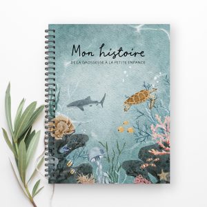 Combo grossesse-bébé - Océan aquarelle
